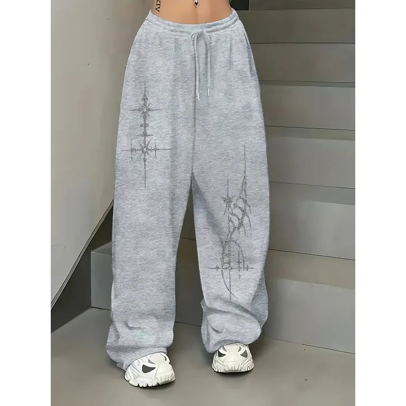 Ladies' New Street Dance Trendy Brand Sports Pants Autumn and Winter New Neutral Sports Casual Sports Pants