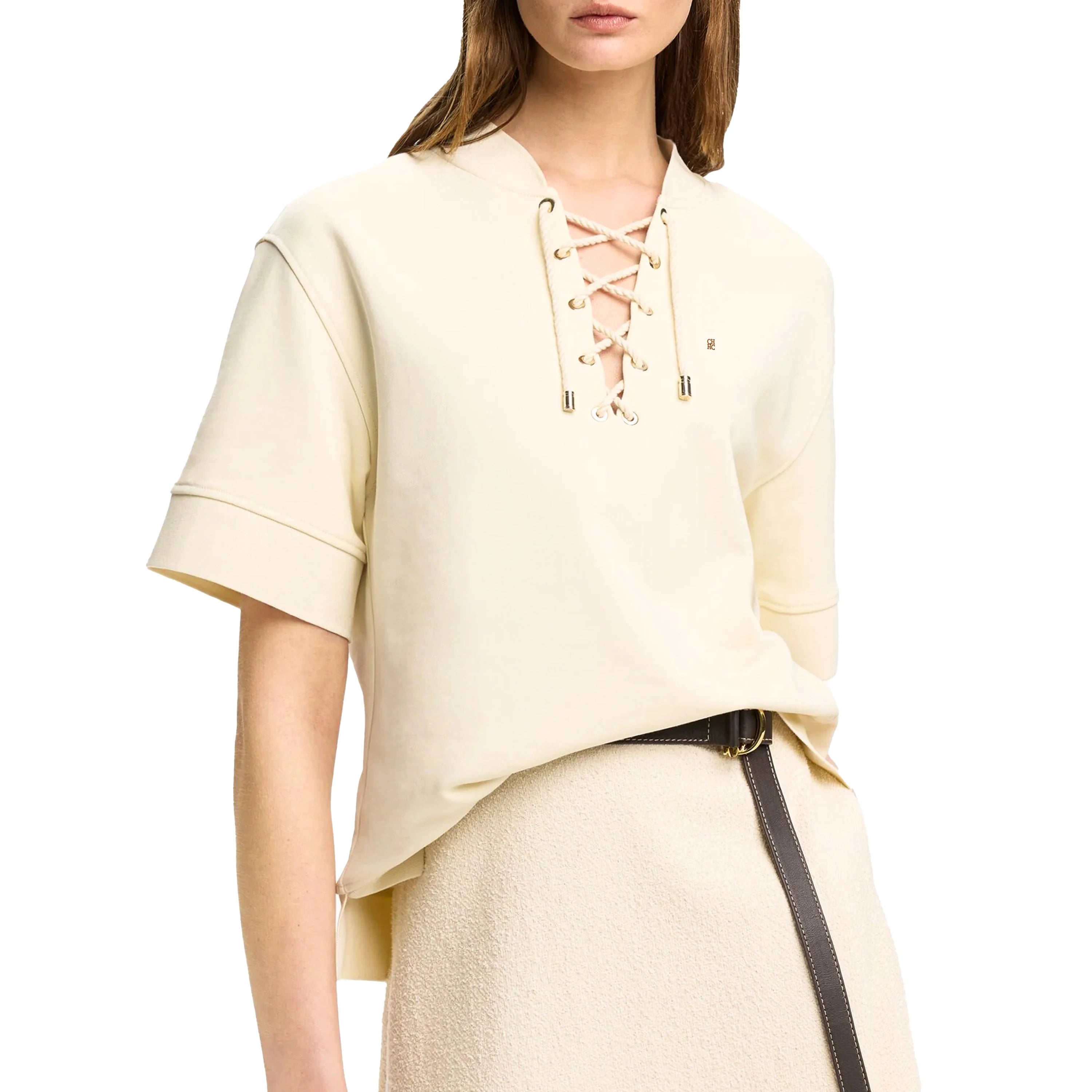 Embroidery V-Neck Blouse